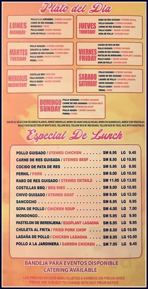 Sabor latino wb menu  Tex-Mex Restaurant